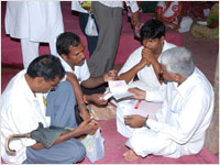 Interaction with the patients